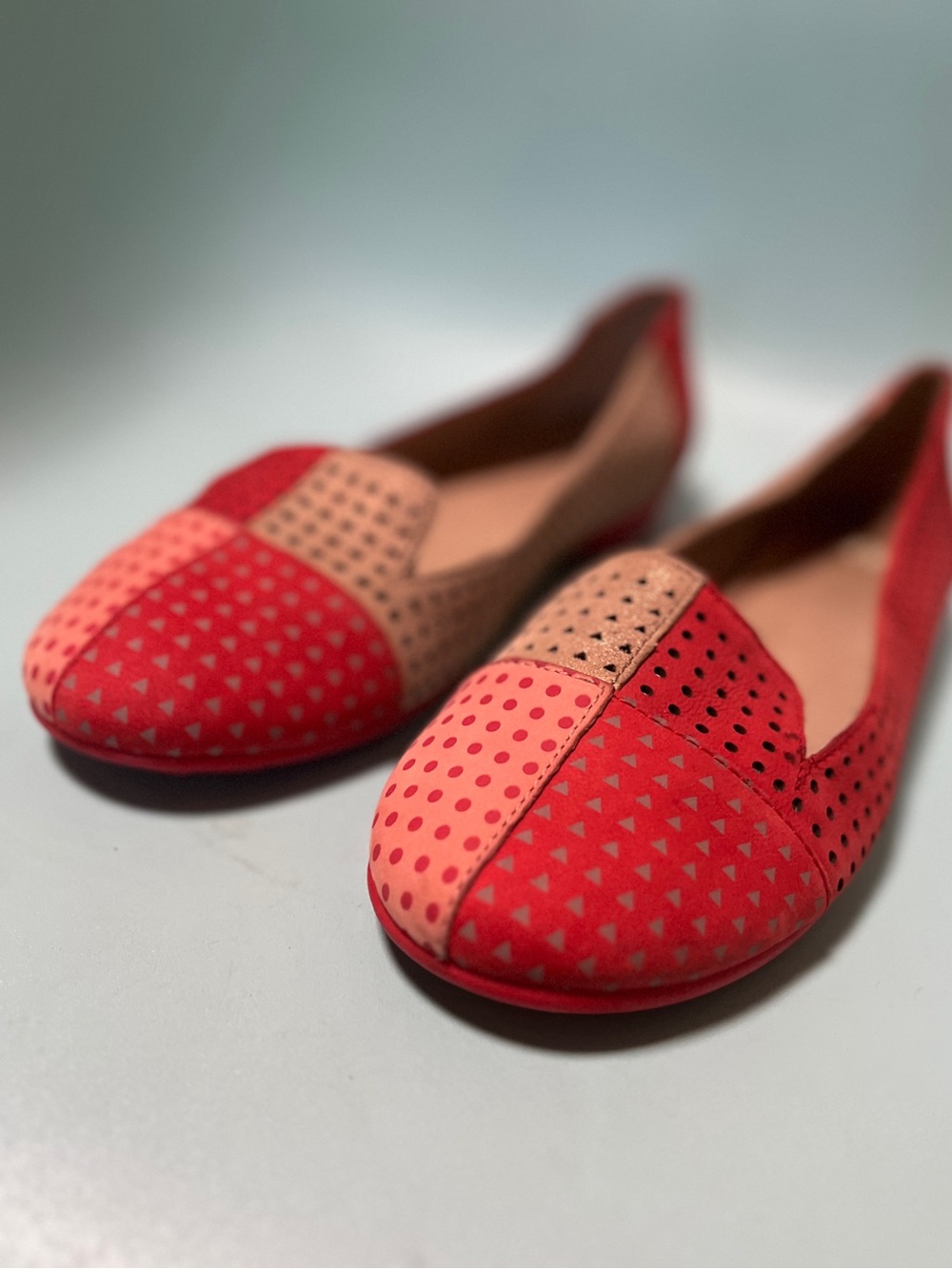 Camper Suede & Leather Polka Dot Loafers